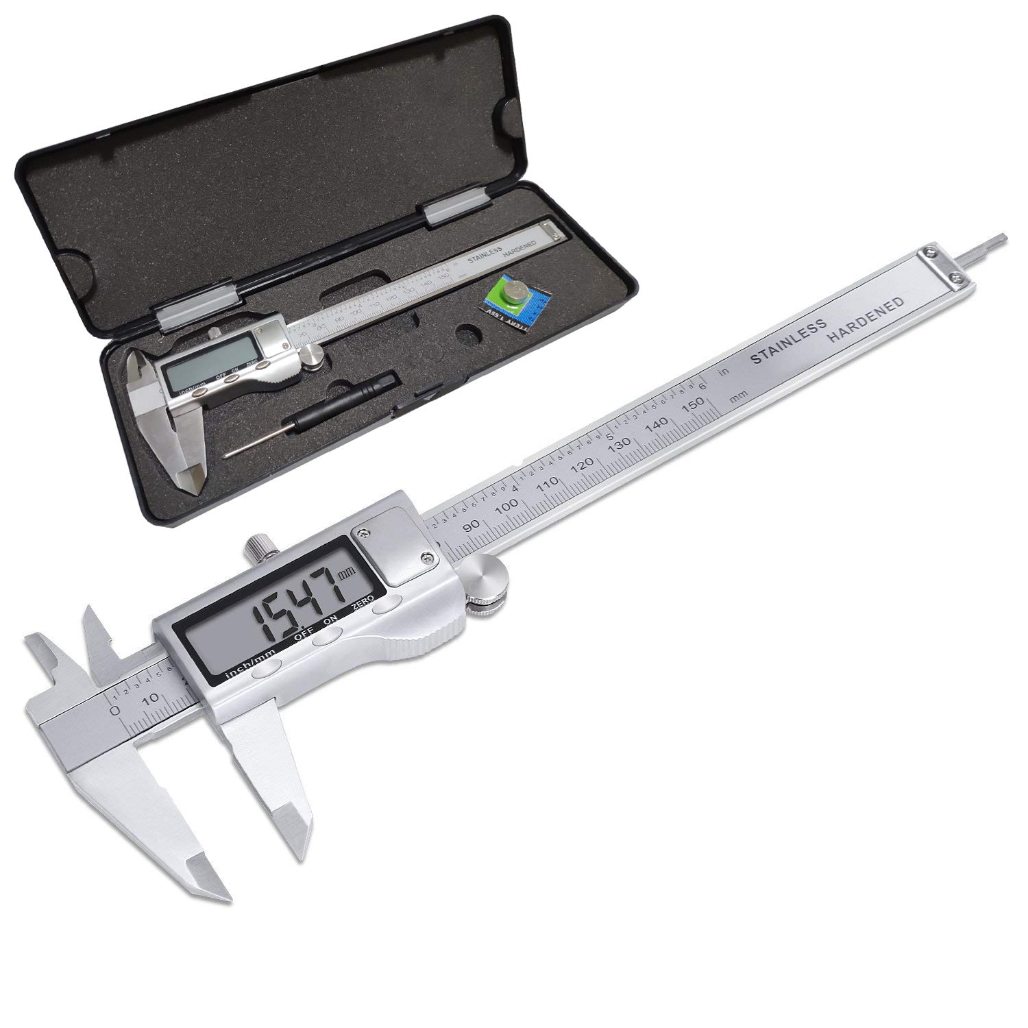 Digital Caliper 150Mm Stainless Steel - Metal Digital Caliper 150/200/300MM Stainless Steel