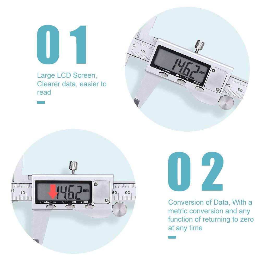 Metal Digital Caliper 150/200/ - Digital Caliper 150Mm Stainless Steel 评论和价格
